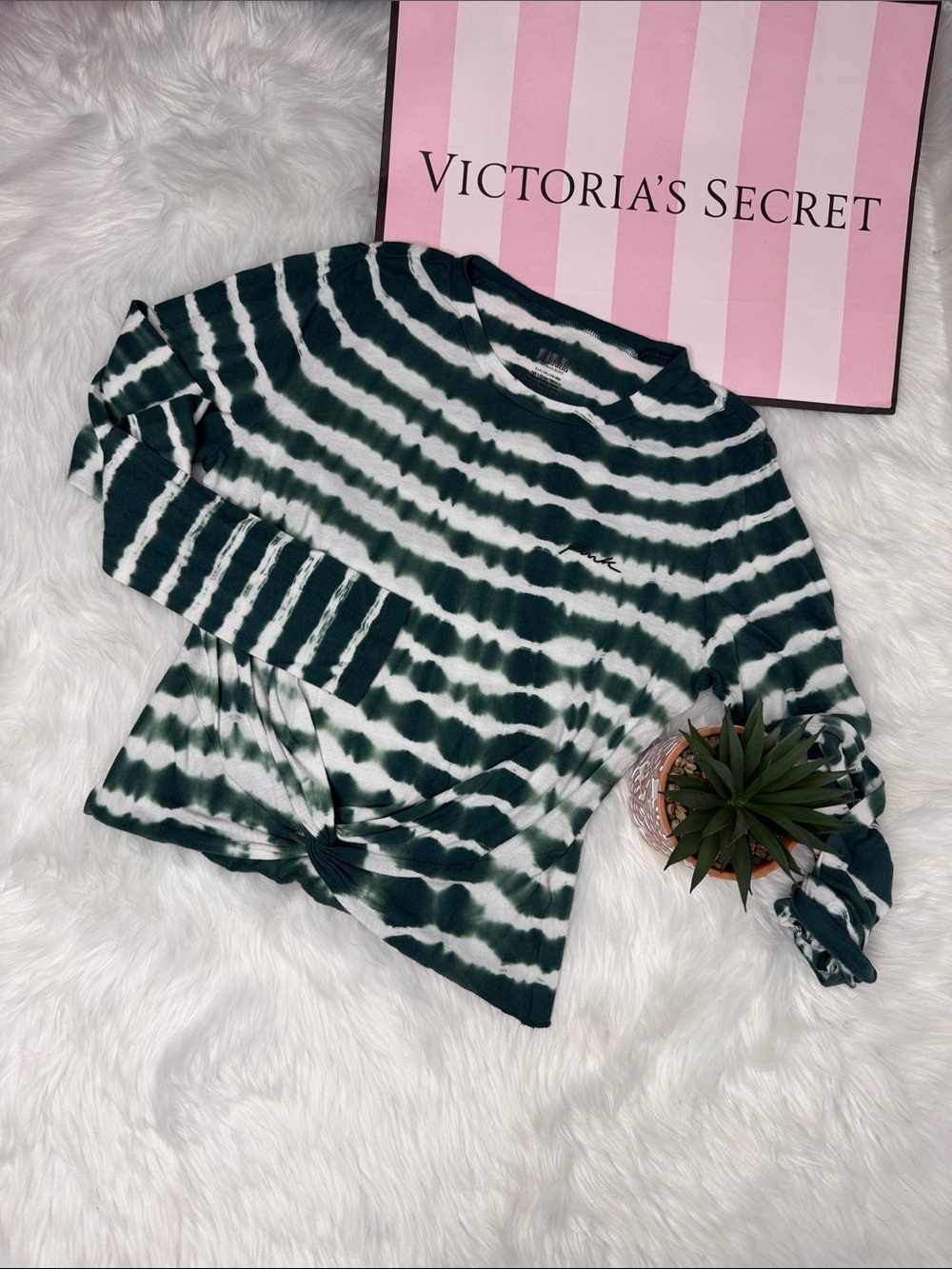 PINK Twist Knot Tee size Small S